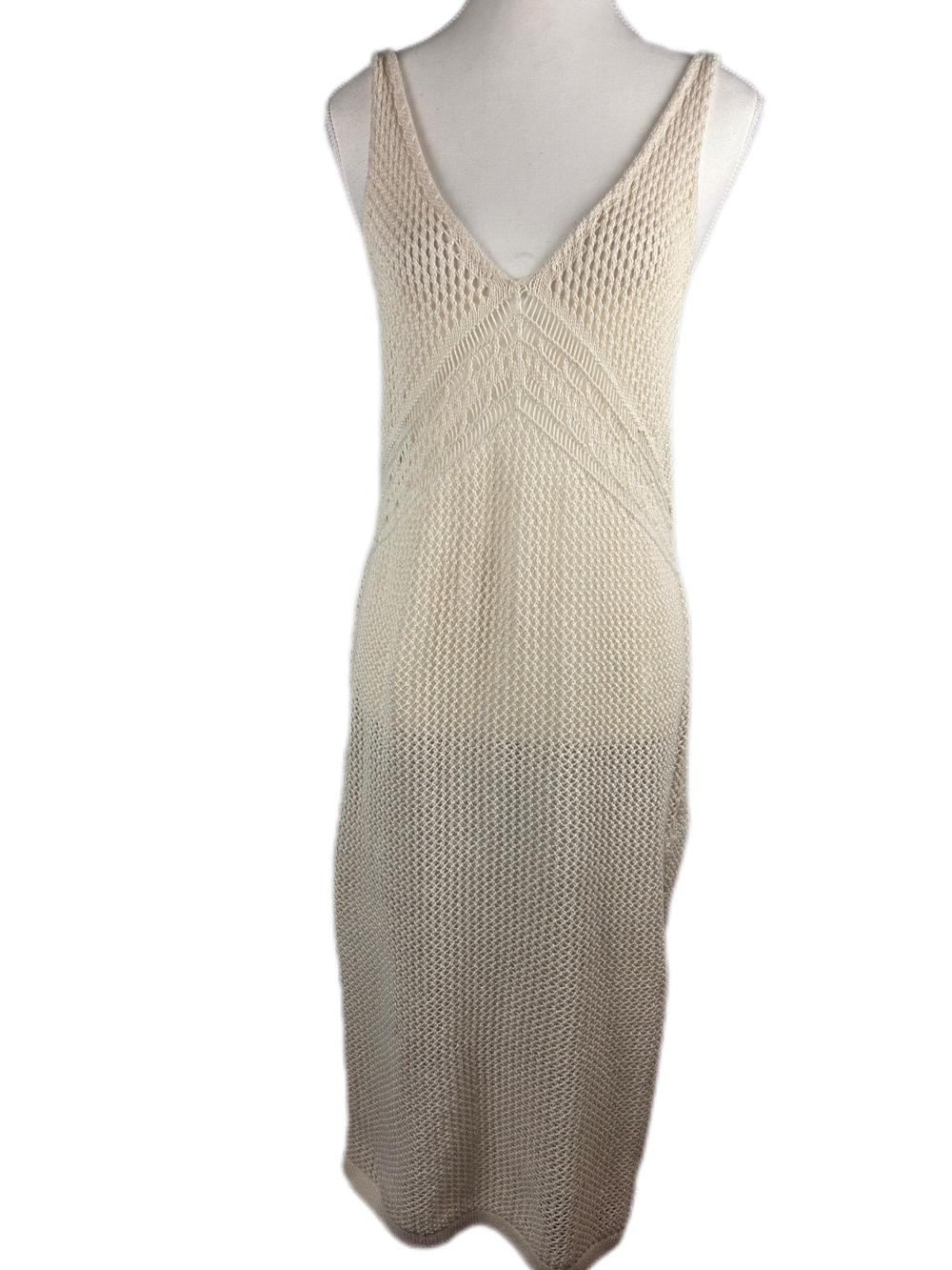 Long Crochet Cover-Up Dress